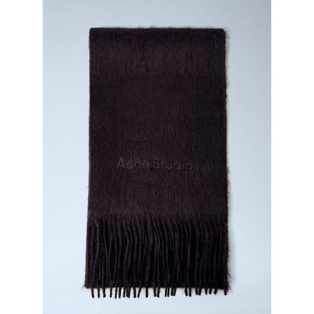 Acne Studios Men Logo Wool Scarf